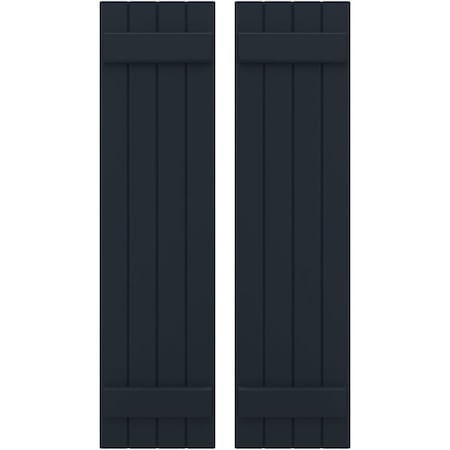 Ekena Millwork Americraft 4-Board, 2 Batten Exterior Real Wood Joined Board-n-Batten Shutters, ARW101BB414X76OBH, PR ARW101BB414X76OBH